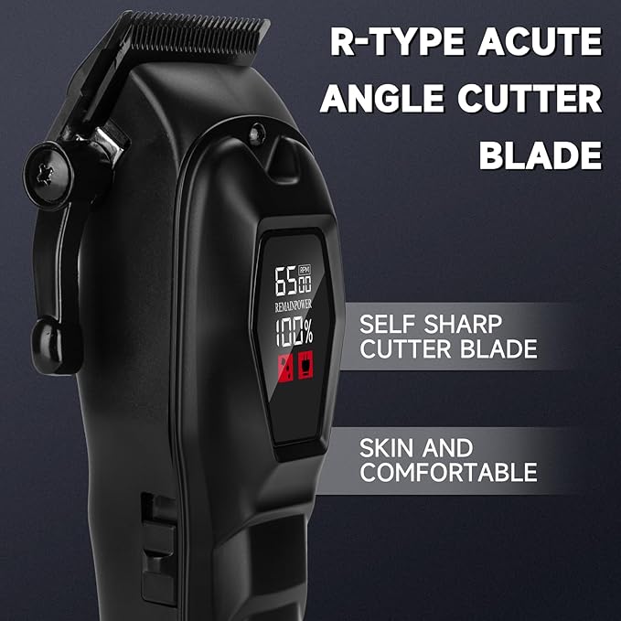 Hair Clippers for Men Professional Hair Trimmer Cordless Rechargeable Powerful Beard Trimmer Hair Cutting Grooming Tool