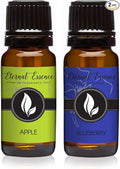 Eternal Essence Oils 2 Pack 10ml Premium Fragrance Oil - Apple & Blueberry - for Candle, Soap Making, Aromatherapy, Diffusers, Home Care, & Humidifiers