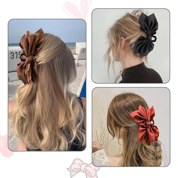 Bow Claw Clips 3PC-C
