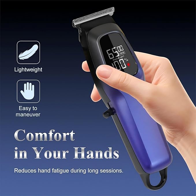 HTC Professional Hair Clippers – Stylish, 1800mAh Battery Rechargeable, and Precision Trimming with Superior Blade-Sharpness for Salon-Grade Grooming