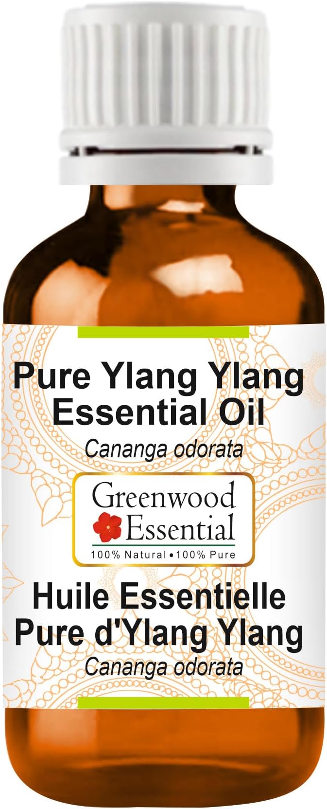 Greenwood Essential Pure Ylang Ylang Essential Oil (Cananga odorata) Steam Distilled 30ml (1 oz)