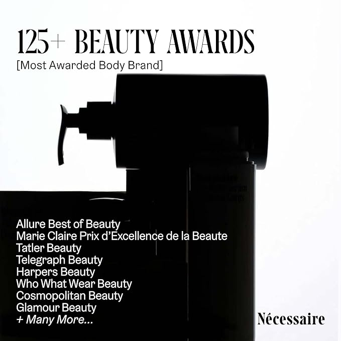 Nécessaire The Body Wash Discovery Collection. Skincare Gift Set For Women + Men. Radiance Cleanse. 4x Travel Size Skin Care Set With Vitamins + Niacinamide. 3.4 fl oz.