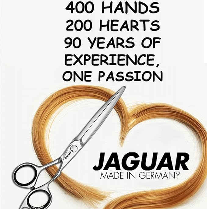 Jaguar Satin 30/30 Thinning and Texturizing Scissors, Right Handed Haircutting Shears, 6.0 Inch