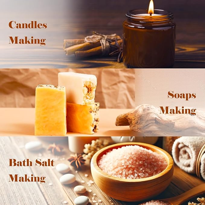 AmaKane Bakery Fragrance Oils, Fall Essential Oils for Diffuser, Candle Making, Soap Scents- Apple Cinnamon, Sugar Cookies, Snickerdoodle, Eggnog Cake, Blueberry Muffin, Hot Fudge, 6x10ml