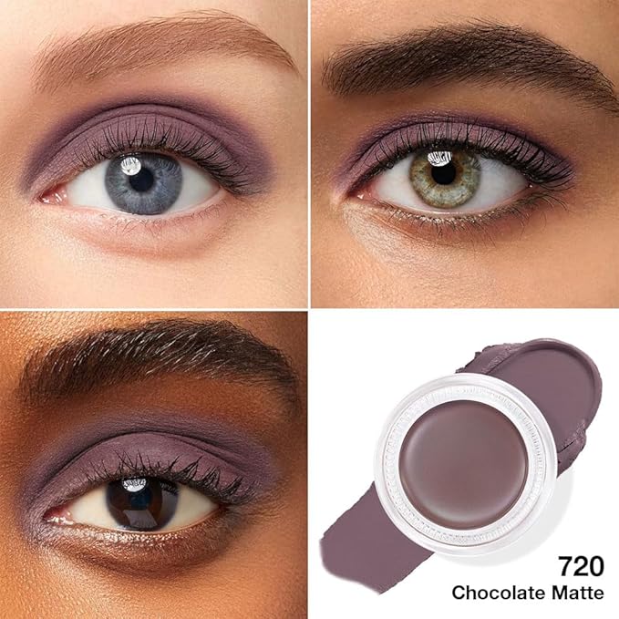 Single Cream Eye Shadow,Chocolate Nude Matte Natural Monochrome Eyeshadow Palette,Waterproof,Long Lasting Naturing-Looking,Vegan & Cruelty-Free,720