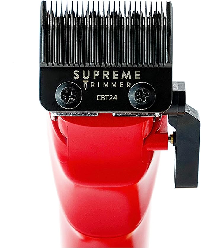 Supreme Trimmer Darkstar 72 Clipper with Magnetic Vector Motor | 180 Min Run Time, 9000 RPM Barber Hair Clipper | Low Noise, Professional Clipper DLC Blades | STC72