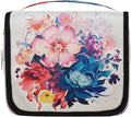 Travel Toiletry Bag for Women & Men Colorful Art Flowers Hanging Cosmetic Organizer Portable Waterproof Makeup Case Make Up Bag with Compartments Travel Essentials for Bathroom Shower