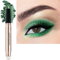 Neon green Eyeshadow Pen Makeup Brush Smooth Cream Shimmer Shadow Pencil Long Lasting Waterproof Highlighter Stick Makeup Eye Liner Multi-Dimensional eyes Look