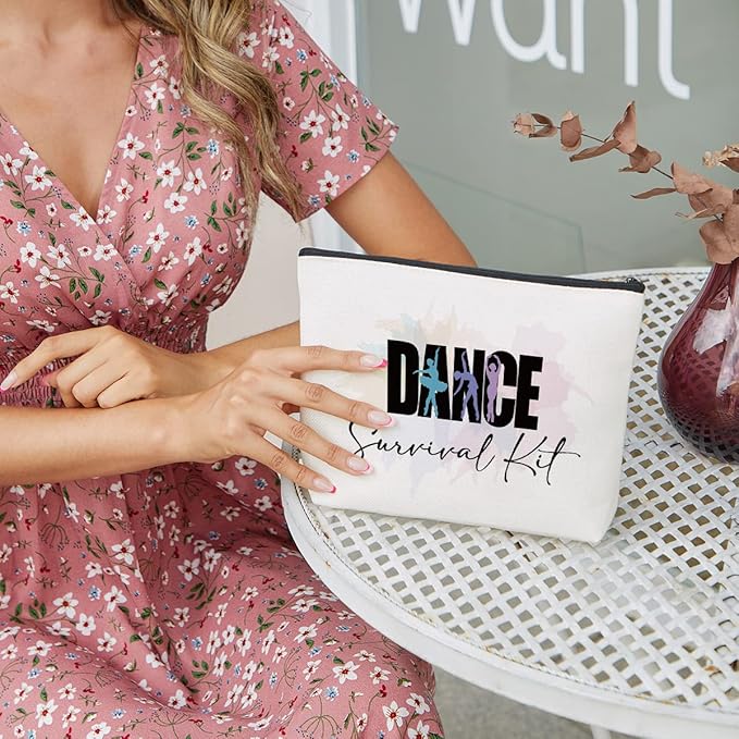 fkovcdy Elegant Dance Bag - Ballet Makeup Bag Gift for Female Teenage Girls Dance Enthusiasts & Teachers - Survival Kit