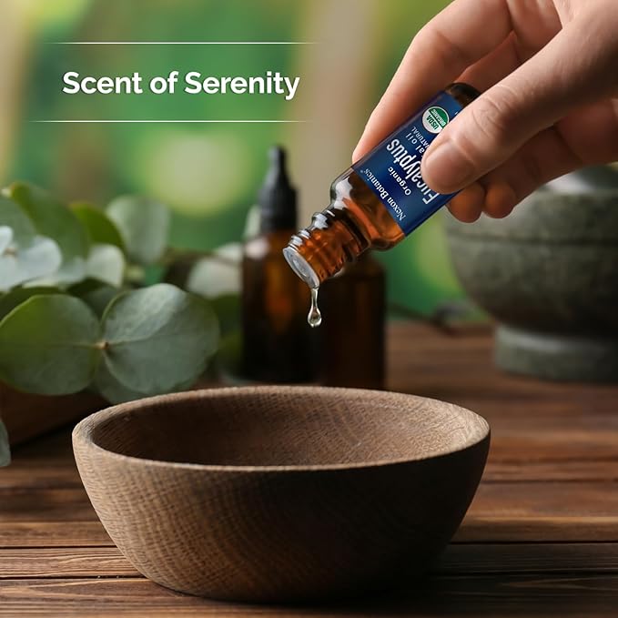 Organic Eucalyptus Essential Oil 30 ml - Pure, Natural Oil for Aromatherapy, Diffusers, DIY, Candle and Soap Making Scent - Nexon Botanics