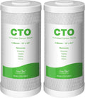 SimPure Whole House Water Filter Cartridges 5 Micron 10" x 4.5" CTO Activated by SimPure_Water