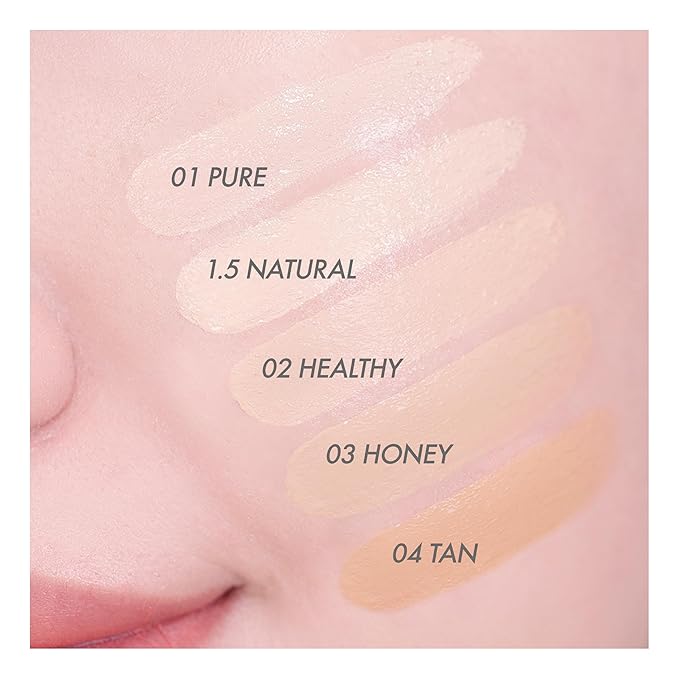 Amuse SEOUL DEW POWER VEGAN CUSHION ([REFILL] 1.5 NATURAL) | Dewy, glow, long-lasting, clean beauty, lightweight, natural look, foundation for sensitive skin, hydrating cushion