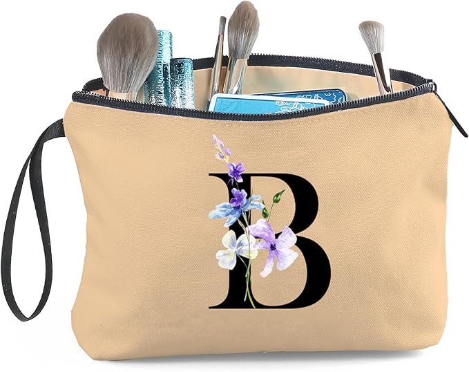 Birthday Inspirational Bridesmaid Proposal Team Small Gifts for Women Mom Aunt Teacher Sister Coworkers Makeup Cosmetic Bag Travel with Mirror Mothers Day Christmas Graduation B