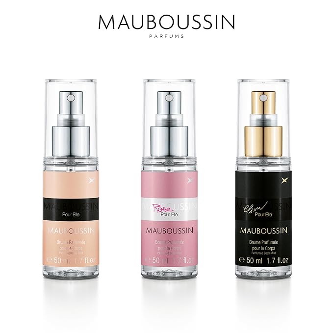 Mauboussin - Pour Elle Body Mist Set 3x50ml (3x1.7 Fl Oz) : Pour Elle, Elixir & Rose