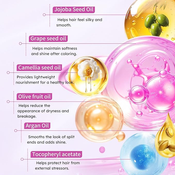 Hair Oil Capsules for Damaged Hair – Deep Repair & Nourishment – Lightweight Leave-In Treatment for Dry, Frizzy, Color-Treated Hair – 50 Capsules (50 Capsules)
