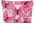 Pink Butterfly Makeup Bag Cosmetic Bag Butterfly Gifts for Women Girls Friend Niece Daughter Butterflies Lovers Gifts Travel Organizer Zipper Pouch Graduation Birthday Friendship Gifts