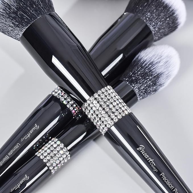 Bueart Design 16Pcs Makeup Brushes Set with Classic Holder,Premium Ultra Soft Professional Make up Brushes for Foundation,Blush,Powder,Highlighter,Contour,Eyeshadow
