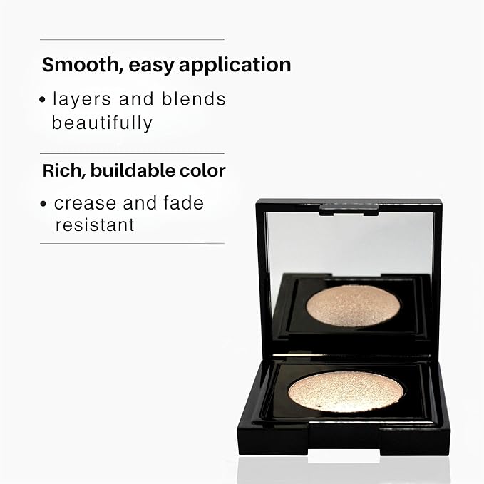 GA-DE Velveteen Metallic Eyeshadow Mono, 188 - Pearl Infused, Shimmer Eye Makeup - Silky-Soft, Densely Pigmented, Seamless Blend- 0.105 oz