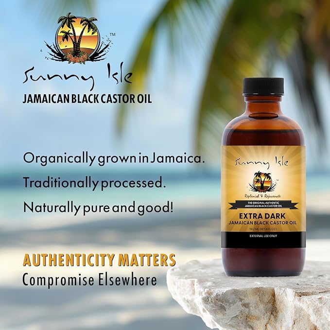 Sunny Isle Jamaican Black Castor Oil Extra Dark, 4 Fl Oz