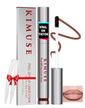 KIMUSE Long-Lasting Lip Stain Peel Off Mask, 12H Smudge-Proof Transfer-Resistant Lip Tint, Vegan & Non-Drying Formula for Bold Matte Finish, Easy Peel Application