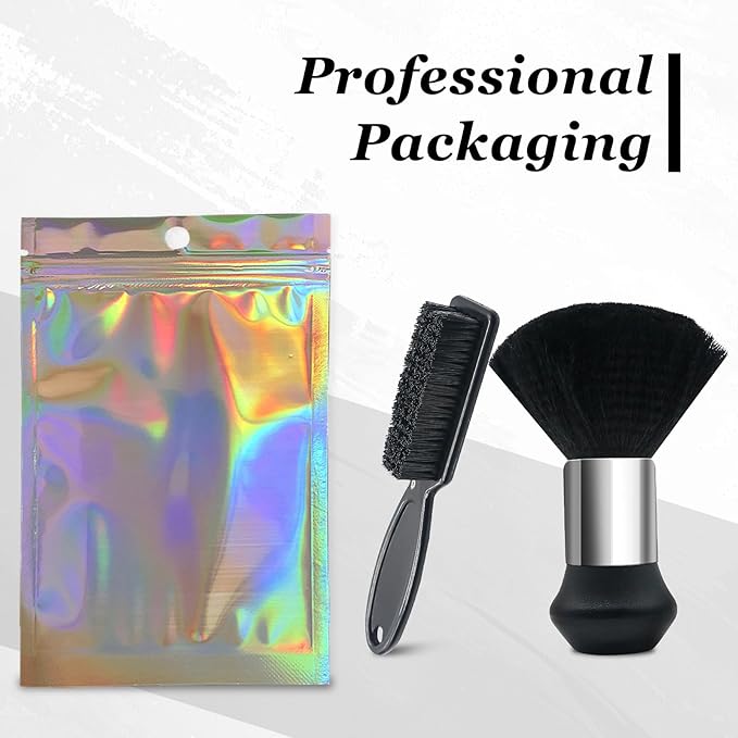 Barber Brush Neck Duster - Essentials Barber Accessories and Cleaning Supplies for Barber Shop - Neck Duster Brush for Professional Hair Stylists - Barbers Duster Tool for Salon Stations(2 pcs)