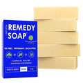 Truremedy Naturals Remedy Soap for Men, Women - Tea Tree Oil Bar includes Peppermint, Eucalyptus - for Foot, Body, All Skin Types - Pack of 5