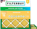 Filterbuy 23.5x23.5x1 Air Filter MERV 11 Superior Pet & Allergy Defense by Filterbuy