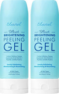 Ebanel Exfoliating Face Scrub Peeling Gel 2 Pack, Brightening Moisturizing Cleanser, Dead Skin Remover for Face, Exfoliating Facial Wash with Centella, Hyaluronic Acid, Vitamin C & E