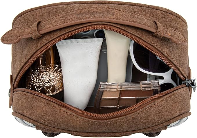 Montana West Wrangler Makeup Bags for Women Portable Aztec Toiletry Bag Southwestern Travel Cosmetic Organizer for Gift