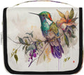 Travel Toiletry Bag for Women & Men Colorful Art Bird Hanging Cosmetic Organizer Portable Waterproof Makeup Case Make Up Bag with Compartments Travel Essentials for Bathroom Shower