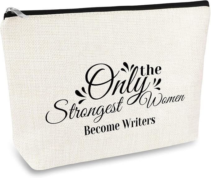 Creative Writer Gift for Women Makeup Bag Write Lovers Inspirational Gift for Writers Novelist Gifts Cosmetic Bag Writer Appreciation Birthday Christmas Thanksgiving Gifts for Author Writers