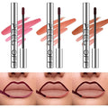 LANGMANNI 3 Colors Long-Lasting Peel Off Lip Liner Set, Waterproof & Smudge-Proof Matte Lip Liners Gift Makeup For Girls (#1+2+3)