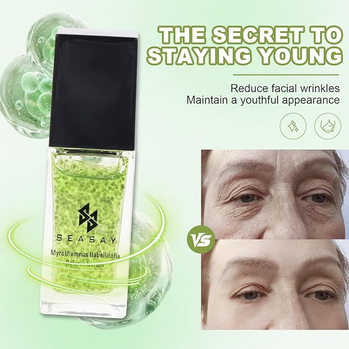 SEASAM Myrothamnus Flabellifolius Rebirth Serum - Premium Revitalizing Green key Essence for Anti-Aging & Repair Plant Extract (30ml)