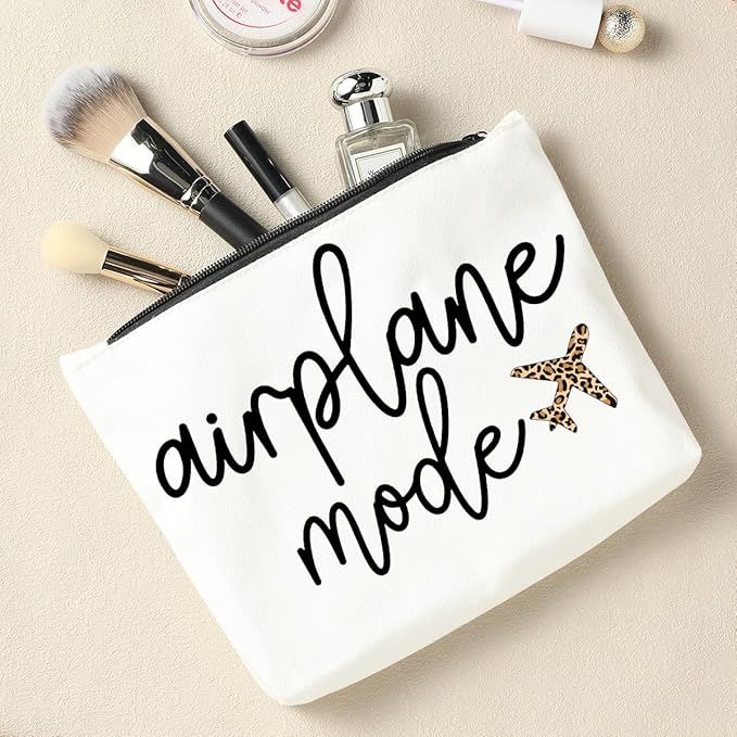 Pilot Gift, Airplane Modeew4ewq Makeup Bag, Flight Attendant Gifts, birthdays Gifts, Christmas, Halloween Gifts, women, mom, daughter, sister, teacher, female Gifts.airplane travel essentials.