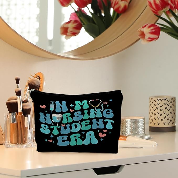 Nursing Student Gifts, in My Nursing Student Era Makeup Bag, Nursing Students Cosmetic Bags