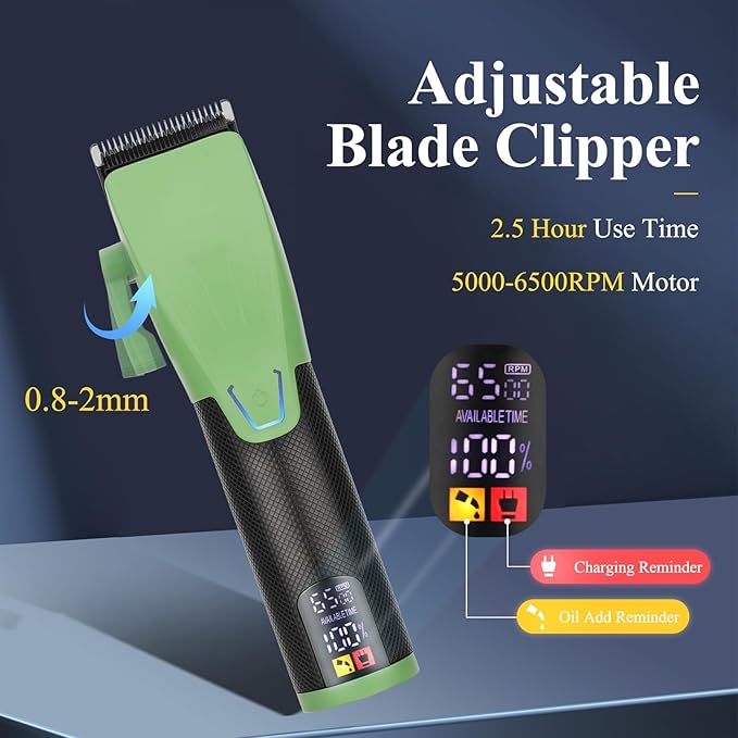 Professional Hair Clipper & Hair Trimmer & Foil Shaver Kit, Beard Trimmer Clippers and Trimmers Set, Cordless Mens Clippers for Home, Barber