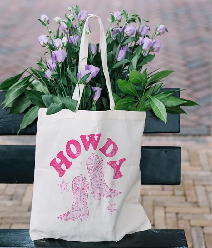 Cowgirl Western Tote Bag For Women, Cute Tote Bags, Cowgirl Accessories for Women, Western Gift