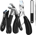 Toenail Clippers for Seniors Thick Nails, Ultra Sharp Sturdy Fingernail Toenail Clipper— Heavy Duty Ingrown Toenail Clippers, Thick Toenails with Wide Jaw Sharp Nail Cutter
