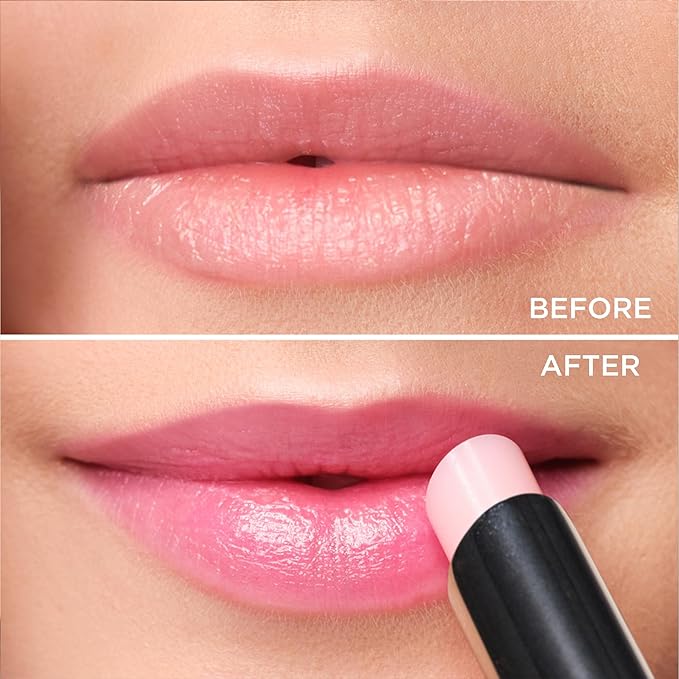 ARTDECO Color Booster Lip Balm in boosting pink - nourishing lip balm with color-adapting pigments - lip plumper with spearmint flavor - prevents dryness & chapping - lip care with kernel oil - 0.1 Oz