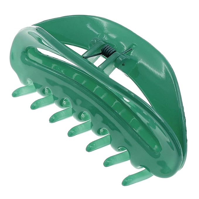 Camila Paris CP2581 French Hair Clip for Women, Green, Girls Hair Claw Clip Jaw Fashion Durable and Styling Hair Accessories for Women, Luxury Ladies Strong Hold No Slip Grip Clamp, Made in France