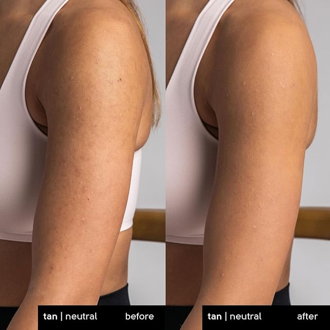 Tinge Tint Body Makeup, Water and Transfer Resistant Up to 48 Hours, Buildable Medium Coverage Body Foundation or Bronzer with Amino Acids, Tattoo Cover Up Makeup, 3.38 FL Oz - Tan Warm