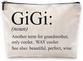 Sufamb Gigi Grandma Makeup Bag - Gigi Gifts for Grandma's Birthday or Mother's Day