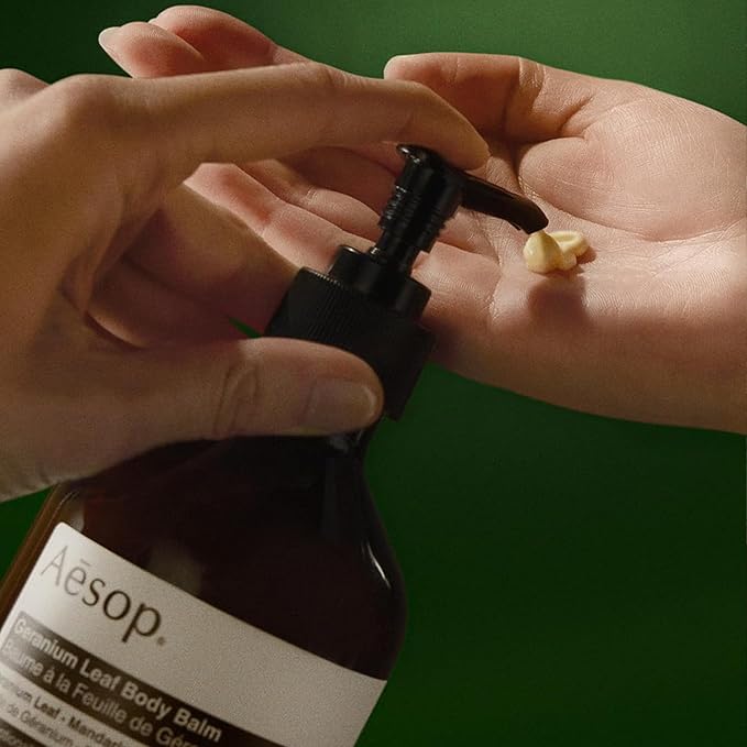 Aesop Geranium Leaf Body Cleanser & Balm Set | Green, Citrus Fresh Duo to Cleanse and Hydrate Skin | Geranium Leaf, Mandarin Rind, Bergamot Rind | 16.9 oz + 16.5 oz