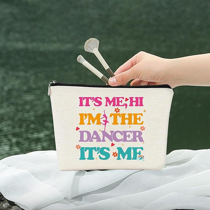 Dance Makeup Bag, Women's Sport Accessories, Dance Lovers Gifts, Birthday Christmas Valentines Day Presents for Her,Large Capacity Waterproof