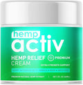 Hemp Cream with Menthol, MSM & Arnica – Lightweight, Fast-Absorbing Moisturizing Cream – Refreshing, Non-Greasy Formula for Nourished Skin – 2 Fl Oz