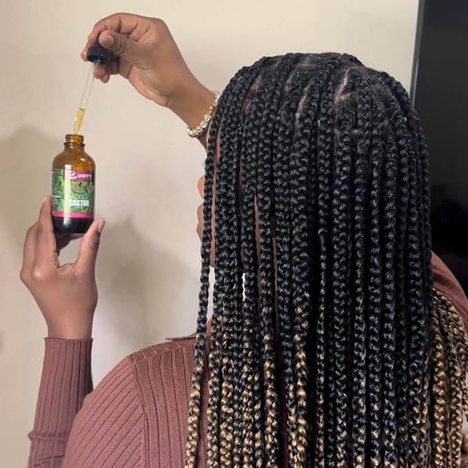 Dirty Treasures Rosemary Mint Castor Oil for Hair Growth and Scalp Treatment | Jamaican Black Castor Oil Hair Growth Oil (4 Ounce)
