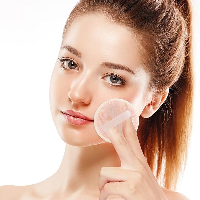 Sibba Beauty Blender Makeup Sponge 12 PCS Fluffy Make Up Foundation Applicator Face Blending Setting Pads Cosmetics Matte Loose Powder Body Paint Wet Dry Application Brushes (white/skin color)