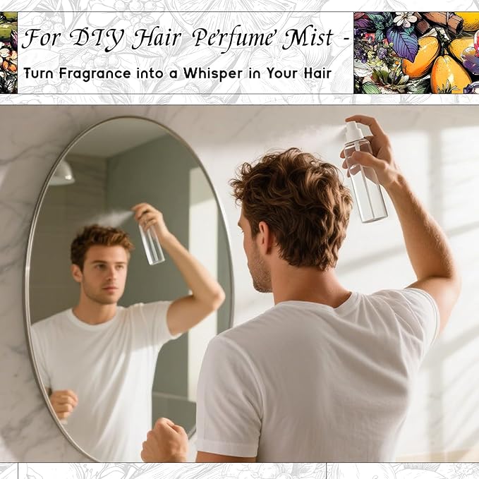 HIQILI Amber Soil Fragrance Oil for Diffuser, Perfume & Hair Perfume Mist Making - Citrus, Pepper & Woody Notes, Long-Lasting Scent - 1 Fl Oz