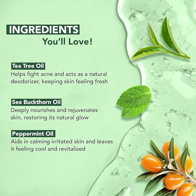 Botanic Hearth Tea Tree Body Wash | 8 Fl Oz | Helps Soothe Itchy, Dry Skin, Antifungal Body Wash With 100% Pure Tea Tree Oil | Sulfate Free, Paraben Free, For Men And Women