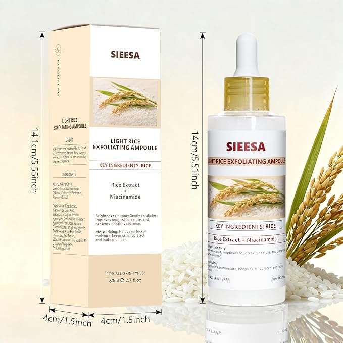 Peel Shot Glow Rice Peeling Ampoule Duo, White Rice Refines Texture+Hyaluronic Acid Locks Moisture, Black Rice Niacinamide Controls Oil Salicylic Acid Gentle Pore Clean, For Various Skins (5.4 fl oz)